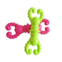 Dog Lover And Dog Mom Love Bite Tpr Toy Crayfish Bite Resistant Toy For Pomeraic Corgi Bite Cleaning Teeth Interactive Increase Affection Spring Summer Outdoor Training Interactive Color Random