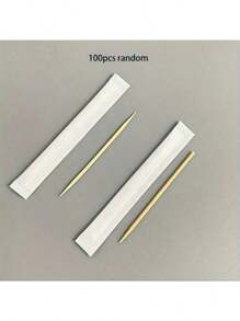 100/500/1000pcs Disposable Toothpicks, Multifunctional Toothpicks, Dental Cleaning Toothpicks, Fruit Fork Heads, Portable Toothpicks, Suitable For Home, Restaurant, Hotel, Individually Packaged, Cleaning Supplies, Small Cleaning Tools - Multicolor - View 12