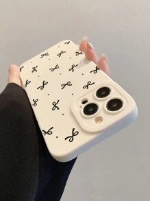 Precise Hole Edge Bowknot Painted Anti-Fall Phone Case Compatible With Iphone 16/IPhone 16 Pro/IPhone 16 Plus/IPhone 16 Pro Max, P14 Pro Max 3D, P13 Cartoon P11 Painted P12 Anti-Fall XR Cartoon 78GES2 Phone Case XS, Compatible With Iphone P15, Series, Redmi Series