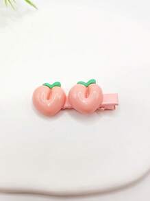 New Arrival Popular Resin Fruit Hairpin Cute Side Clip Bangs Clip Alligator Clip Fruit Lemon Casual Cute Elegant ABS Plastic Hairpin Clip, Suitable For Autumn, Winter, Summer, Spring