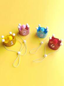 3pcs/Set Cartoon Pet Birthday Accessory Set - Party Holiday Woven Pet Decorations Include Crown, Drool Bib And Number Sticker, Suitable For Small To Medium Cats And Dogs, Year-Round Use - No Battery Required - Multicolor - View 11