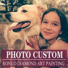 Custom 5D DIY Velvet Diamond Art Kit - Create Your Own Diamond Painting Artwork Using A Photo From Your Phone. Choose From Special Diamond Types Like AB, Fairy Dust, Crystal Diamonds. Perfect Home Decor And Unique Gift For Thanksgiving, Valentine's Day. DIY Diamond Art Kits In Special Shapes Like Floral, Stitch