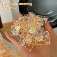 30/50/70/100pcs 5-In-1 Laundry Detergent Pods, Concentrated Laundry Liquid, Fabric Softener, Long-Lasting Fragrance, Powerful Stain Removal And Color Protection - Multicolor - View 2