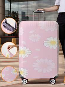 植物和花卉图案行李箱盖 18-32 英寸灵活行李箱盖，适用于 18-32 英寸行李箱盖防刮保护器行李箱保护器行李箱盖保护罩防尘罩行李箱防尘罩旅行配件返校、学校用品、返校书包、学校配件、学校用品 - 彩色 - 查看 29