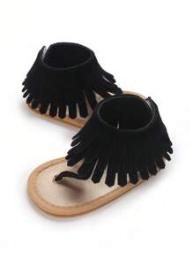 Summer Tassel Simple Breathable Non-Slip Sandals For Infant Boy And Girl, Infant Newborn Shoes