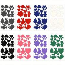 128pcs/8pcs Down Jacket Repair Patches, Self-Adhesive Nylon Repair Tape In Multiple Sizes & Shapes, Waterproof And Washable Fabric Repair Tapes, Suitable For Coats, Clothing, Bags, Backpacks