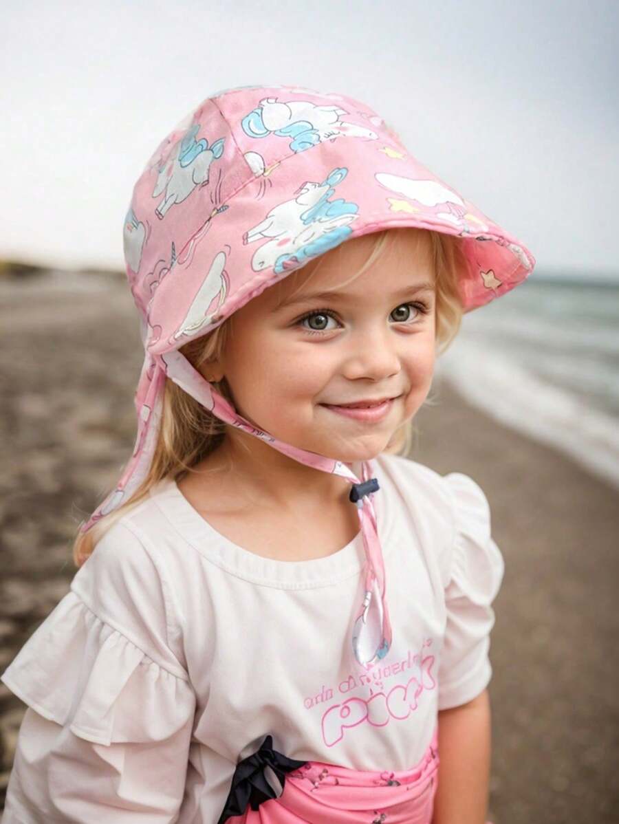 1 Piece Unisex Kid's Summer Bucket Hat, Korean Style Simple Multi-Color Versatile Sun Protection Hat For Boys And Girls - 1PC - View 1