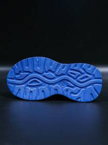 时尚 LED 发光蜘蛛网透气运动鞋，适合男孩和女孩 - 休闲、减震、四季防滑户外跑步和步行鞋 - 藍色 - 查看 7