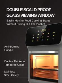 RAF 9,5 litri, produse alimentare esențiale și ajutoare familiale, friteuză inteligentă cu aer, friteuză electrică fără ulei, cuptor electric de uz casnic, prăjitor de pâine de bucătărie, ventilatoare multifuncționale cu microunde, asistent inteligent, bucurați-vă de viață, aparat de bucătărie, gătit, ecran tactil electric, funcție 10 în 1