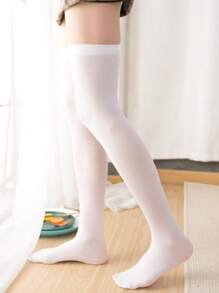 1/4/9/10/15 Pairs Women Solid Color Thigh High Socks, Candy Colors, Over-The-Knee Long Stockings, Suitable For Spring/Summer, Christmas, Cozy