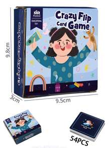 54pcs/Set Wild Card Game Fruit Animal Pattern Test Eye Suitable For Outdoor Multiplayer Camping Group Building Card Game Interactive Funny Party Game Gift/ Quickly Find The Same Pattern - Multicolor - View 5