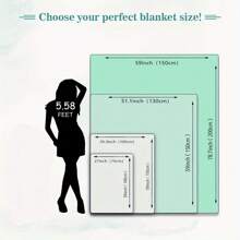 Comfortable Flannel Blanket With Sun, Star And Moon Patterns - Soft, Warm, Versatile For Sofa, Bed, Car, Office, Camping - An All-Season Gift - Multicolor - View 3