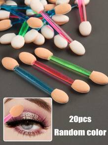 10/20/50Pcs Nail Art Brush Double Sided Chrome Pink Black Multifunctional Nail Brush Nail Powder Applicator Sponge Sticks Nail Supplies Equipment Coloring Tool - Multicolor - View 11