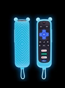 [1个] Roku RC280遥控器保护套，兼容海信Roku电视、夏普Roku电视、Roku Express 4K+，夜光设计方便寻找，隔热材料，闺蜜节，小狗，嘉年华 - 均碼 - 查看 17