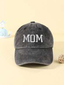 3-in-1 bestickte "DAD MOM MINI" Washed Baseballkappe, verstellbarer Outdoor Lässig Sonnenhut für Frühling/Herbst Reisen Strand Urlaub, Y2K Eltern-Kind-Stil