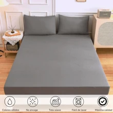 Single Fitted Sheet And 1 Cotton-Touch Microfiber Pillowcase - Dark Grey - View 3
