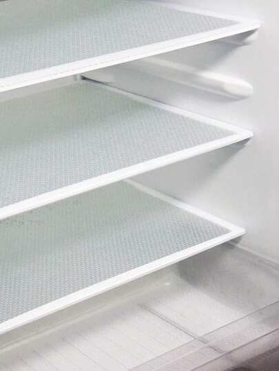 4 件装冰箱内衬 - EVA 半透明可洗冰箱内衬，可切割冰箱垫，适用于冰柜玻璃搁板，透明抽屉内衬，返校用品