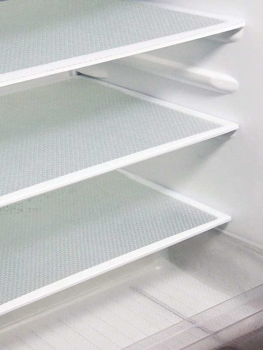 4pcs Refrigerator Liners - EVA Translucent Washable Fridge Liner, Can Be Cut Refrigerator Mats For Freezer Glass Shelves, Clear Drawer Liners, Back To School Supplies