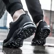 Zapatos De Seguridad Y Antipinchazos  De TrabajoPara Hombre - Negro - Ver 2