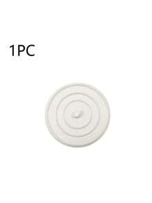 1pc/2pcs White Bathroom Floor Drain Rubber Water Pan Plug