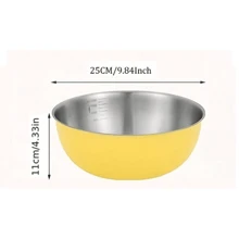 1/3pcs Baking Utensils With Graduated Mixing Bowl Stainless Steel Salad Mixing Bowl For Food Storage Meal Preparation Salad And Other Kitchen Gadgets Kitchen Accessories