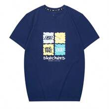Skechers Summer Couple Short Sleeve T-Shirt, Moisture Wicking And Comfortable L224U132