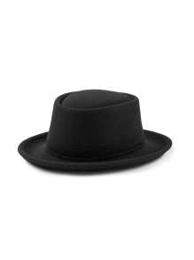 1pc Plain Casual Bohemian Polyester Fiber Round Crown Casual Cap, , Versatile For Commuting, All Season - Bowler Hat - View 3