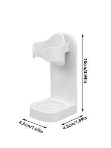 1/2 Piezas Soporte de pared para cepillo de dientes, Estante para cepillo de dientes eléctrico, Organizador de baño a prueba de agua sin taladro, Decoración del baño del hogar