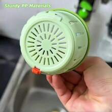 2pcs Cactus Kitchen Sink Drain Strainer Push Automatic Dump Basket Kitchen Garbage Collection Filter Multifunctional Household Sink Drain Basket (Green&Yellow)