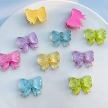 10pcs Mixed Bow Series DIY Scrapbooking Wedding Decorative Stickers, Buttons, Earrings, Hair Accessories, Jewelry Findings Craft Supplies - Multicolor - View 15