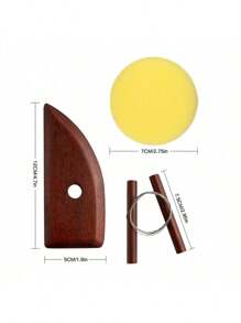 21 Piece Rosewood Pottery Tools Set, Clay Sculpture Carving Detailing Needles, Dotting Pen, Pottery Forming Tools