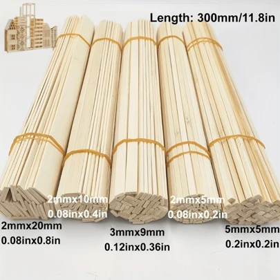 10 根 30 厘米/11.81 英寸碳化竹棒 - 适合工艺品和 DIY 爱好者