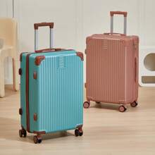 Maleta rígida con ruedas para hombres, equipaje de viaje de gran capacidad de 24", con cerradura con contraseña, resistente, esencial para viajar - Verde - Ver 4