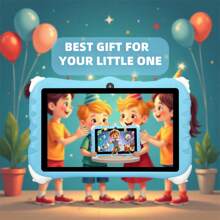 Tabletă pentru copii 1 bucată, Tabletă de 7 inchi pentru copii, Android 12/2GB RAM 32GB ROM/2.4G WiFi(802.11 B/G/N)/Afișaj IPS 1024x600/Control parental/3000mAh/Camera dublă (0.3MP+2MP)/Cpu Quad Core, Carcasă pentru educație MTK 67, 67 Adaptor), Cadouri pentru copii, Albastru/Roșu