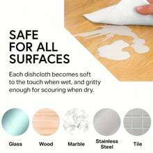 12pcs, Swedish Dishcloths, Cleaning Cloth, Washable Decorative Household Cleaning Rags, Kitchen Dishwashing Cloth, Reusable Absorbent Quick Drying Hand Towel, Dishcloth, Kitchen Towel, Cleaning Supplies, Cleaning Tool (Cat) - 12pcs - View 6