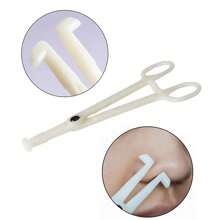 专业穿孔套装，不锈钢鼻中隔环，耳软骨，耳环，肚脐穿孔套件 - 銀色 - 查看 8