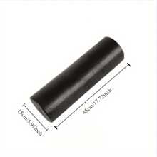 1 Stück Schaumstoffrolle für Muskel-Massage, Rückenrolle, Yoga-Säule, Fitnessgeräte, glatter schwarzer Schaumstoffroller, Größe verfügbar (Farbe: Schwarz, 45*15cm)