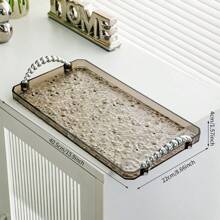 1 件高端水波纹纹理托盘适用于客厅、沙龙和茶几、矩形、厨房、圣诞礼物 - 彩色 - 查看 16