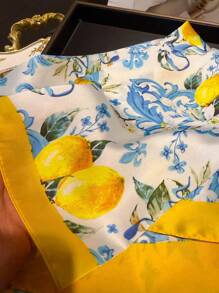 1 chiếc khăn choàng/khăn trùm đầu nữ thanh lịch, kiểu dáng retro, in hình cây chanh, chất liệu giả satin, nhẹ và thoải mái, có thể dùng làm khăn quàng cổ, khăn choàng vai, băng đô, lý tưởng cho trang phục hàng ngày và các hoạt động ngoài trời vào mùa xuân, hè, thu. Cũng là một lựa chọn quà tặng tuyệt vời cho Ngày của Mẹ và Ngày Quốc tế Phụ nữ. - Nhiều màu - Xem 4