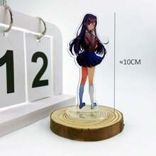 Doki Doki Literature Club! Acrylic Character Figures, Cute Anime Acrylic Desk Decor, Monika, Sayori, Natsuki, Yuri Figures, Anime Home Desktop Accessories Birthday Gifts Graduation - Multicolor - View 11