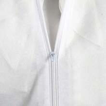 Traje de Trabajo Desechable para Hombres y Mujeres, Resistente al Polvo, al Agua y al Aceite, Transpirable, Overol de  para Pintura, Decoración, Construcción y Protección Industrial - PP-Azul cielo-45g - Ver 5