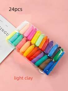 Set di 39/24/12/6 pezzi di pasta modellabile creativa e divertente, argilla polimerica, fai da te, materiale sicuro, adatto come regalo per vacanze e compleanni, ideale come regalo per la stagione scolastica, (alcuni colori sono casuali, si prega di sigillare e conservare) giocattolo per bambini e bambine