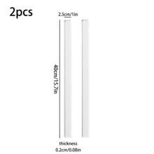 2pcs Acrylic Cookie & Cake Dough Roller Straightener Set, Includes Rolling Pin And Straight Rail Guide For Perfect Thickness, Bakeware Accessories For Bakery