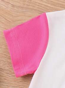 Baby Easter Outfit, Short Sleeve Crew Neck Letters Print Bodysuit With Bunny Ears Headband For Girls Boys