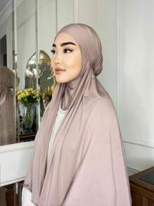 1 件速干平纹头巾，采用柔软透气的高弹面料制成，适合全年穿着和穆斯林日常服饰 - 常規 - 查看 4