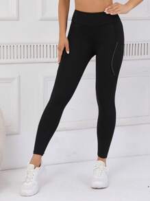High Waist Slimming Leggings For Women, Soft & Stretchy Fabric, Quick Drying Breathable 4-Way Stretch Pants For Hiking, Running, Cycling, Yoga, Sports And Casual Wear