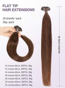 F-Type Natural Black Straight Human Hair Extensions, Invisible Flat Hair Extensions - S4 - View 7