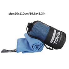 1 pezzo Asciugamano da viaggio e sport in microfibra, compatto, leggero, altamente assorbente, adatto per escursioni, yoga, allenamento, backpacking, palestra