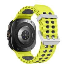 Pulseira Esportiva de Silicone Bicolor Compatível com Samsung Galaxy Watch Ultra, Pulseira Marinha para Galaxy Watch Ultra 47mm, Pulseira para Galaxy Watch 8/8 Classic