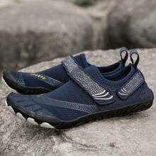 Women's New Casual Sports Beach Shoes, Lightweight Comfortable Flexible Rubber Outsole, Breathable Upper Allow Barefoot Wear, Suitable For Hiking, Camping, Trekking, Cycling, Swimming - Dark Blue - View 1